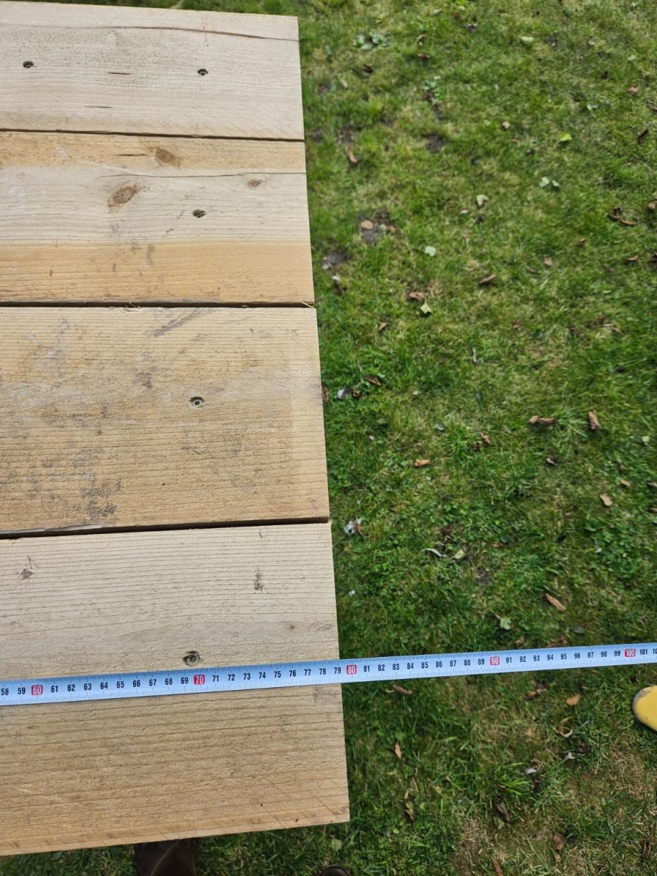 Bartafel, statafel 2 stuks van steigerhout voor Tuin of BBQ feest.