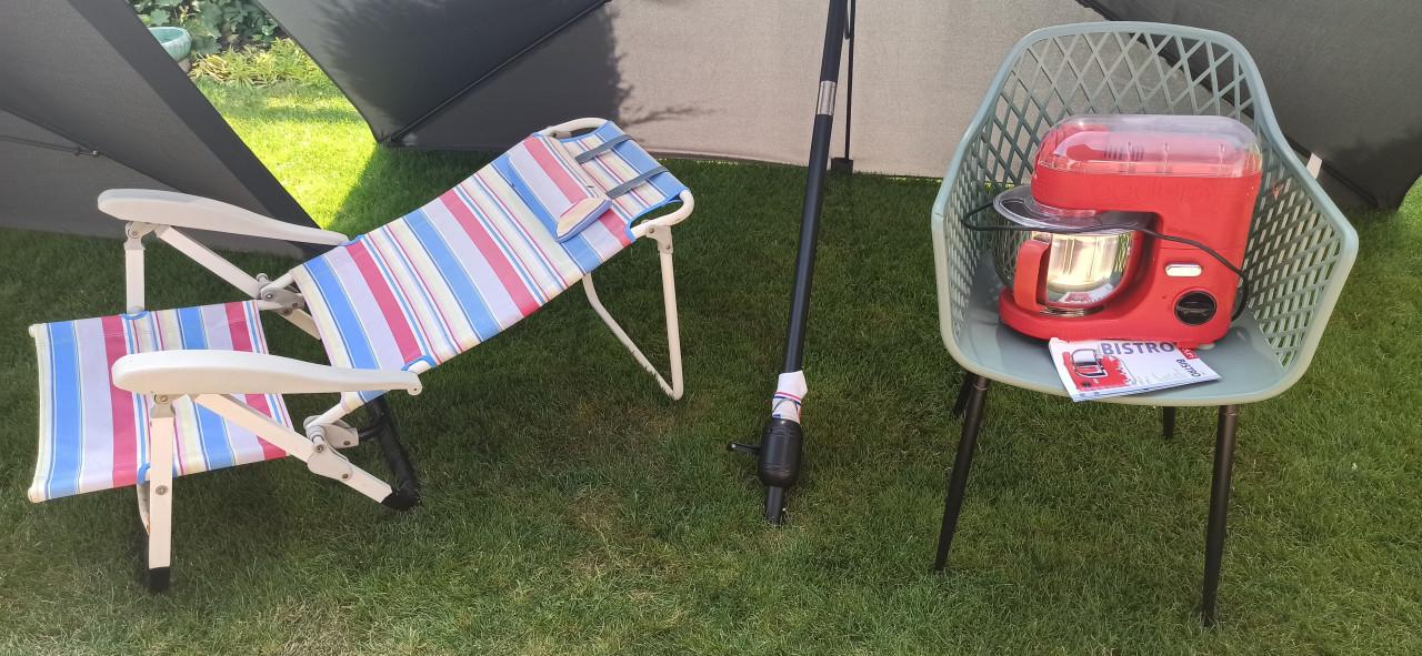 Gratis - Strandstoel / Bodum keukenmachine Bistro 11381