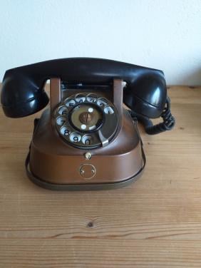 """"MOOIE KOPEREN ANTIEKE TELEFOON """"