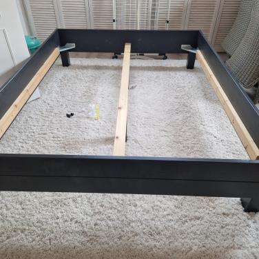 Te koop bedbak hout