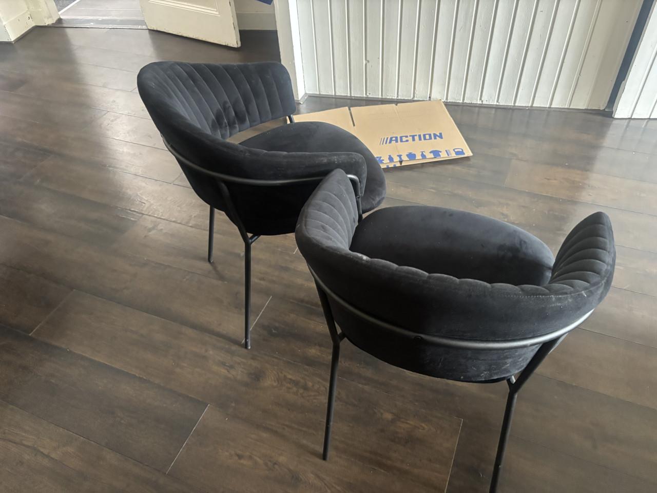 Eetstoelen zwart