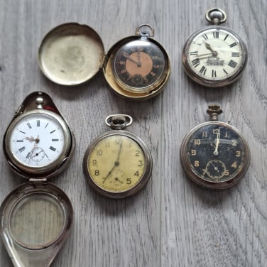 4 antieke zakhorloges