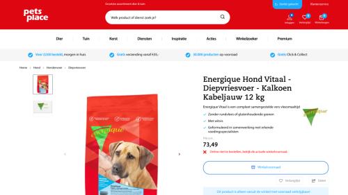 12 kg KVV Kalkoen + Kabeljauw voor honden