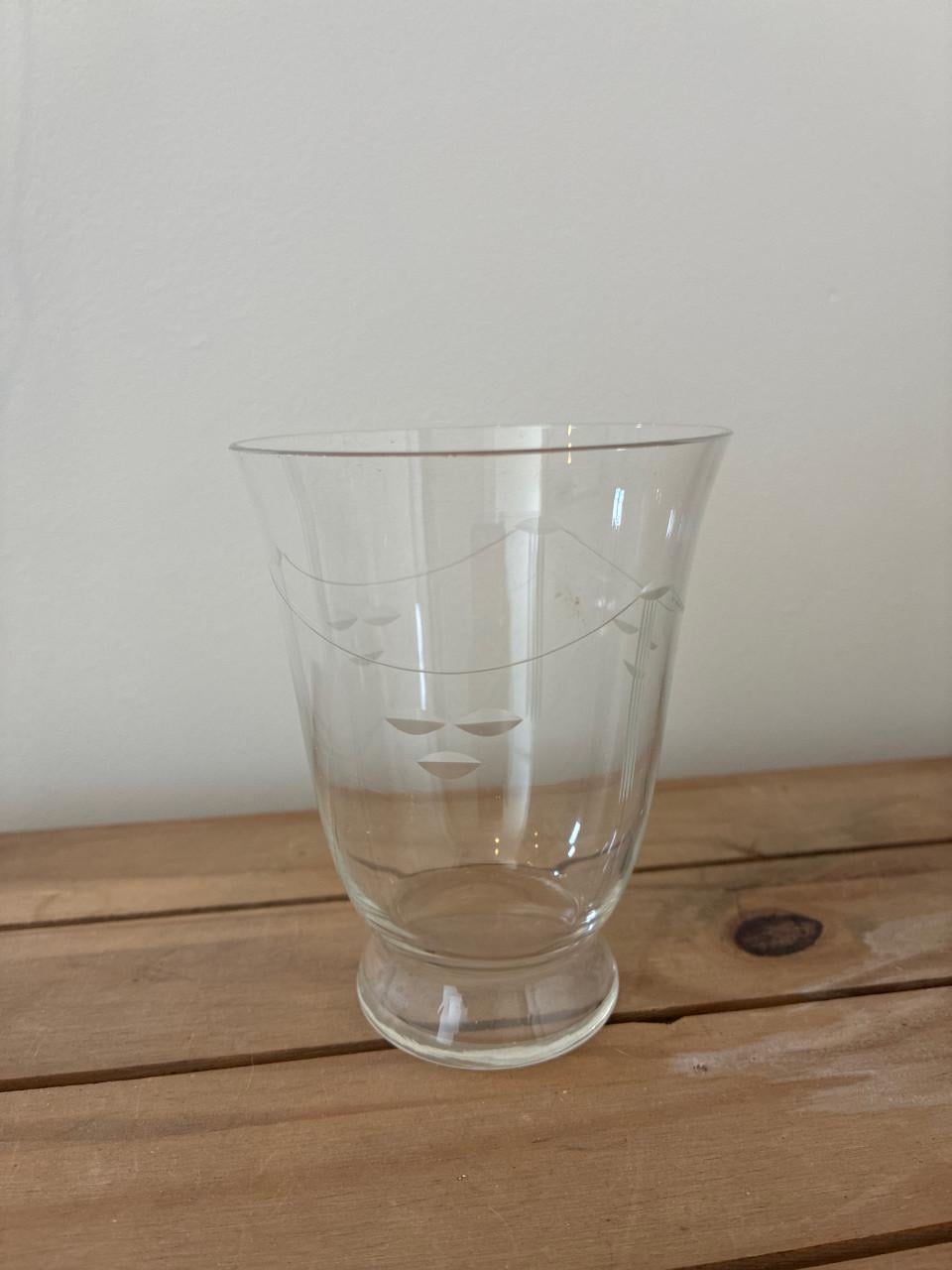 Antieke waterglazen, 2x3 stuks