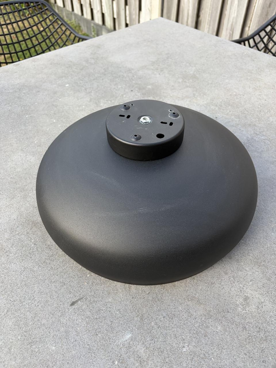 Plafondlamp Ø 40 cm mat zwart