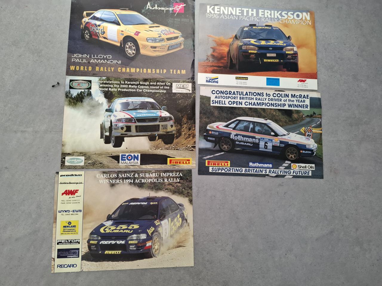 Subaru rally posters