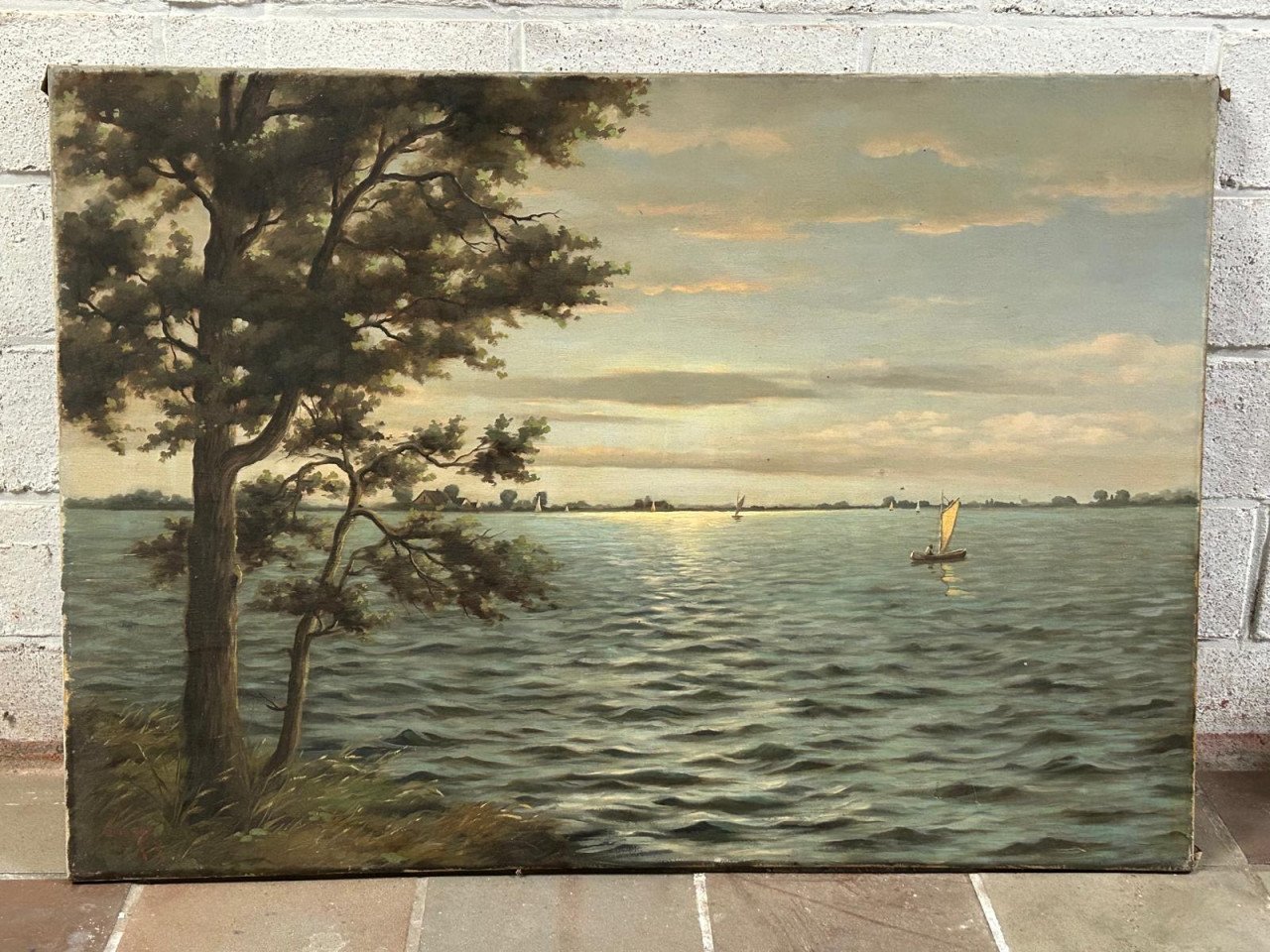 Schilderij zeilboot te koop