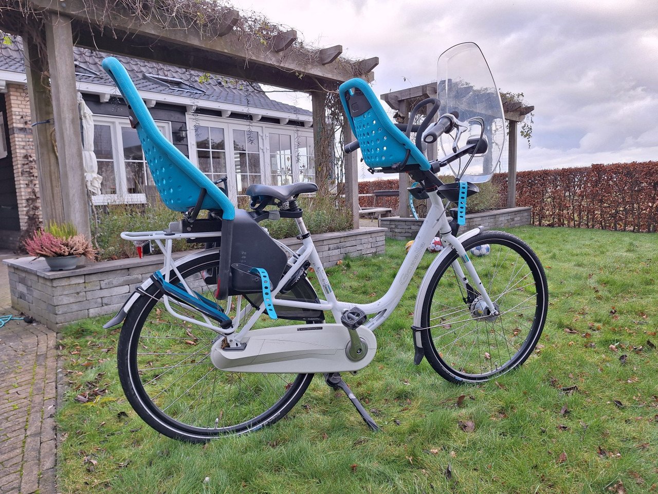 Gazelle Broom moederfiets met fietsstoeltjes