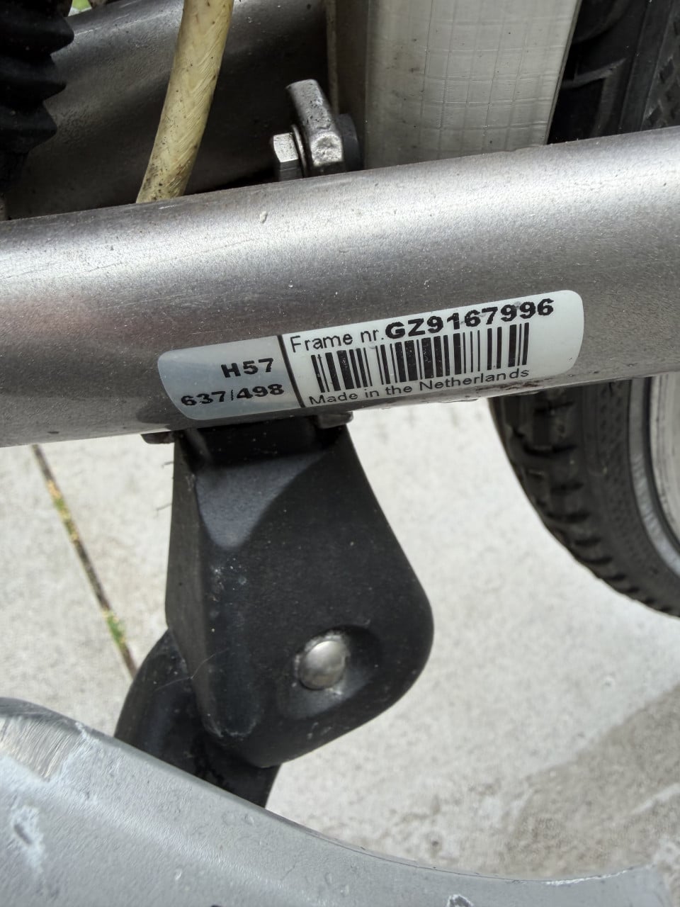 Gazelle herenfiets maat 57