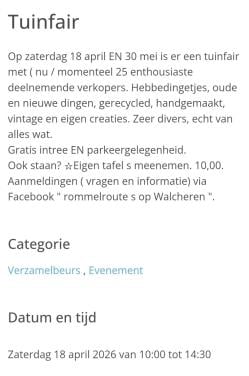 Tuinfair 18 april