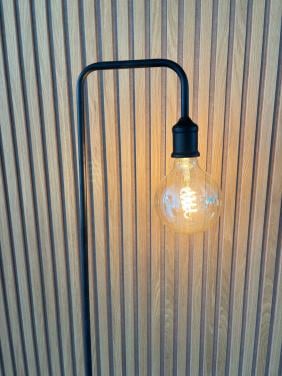 Zwarte lamp incl lichtbron