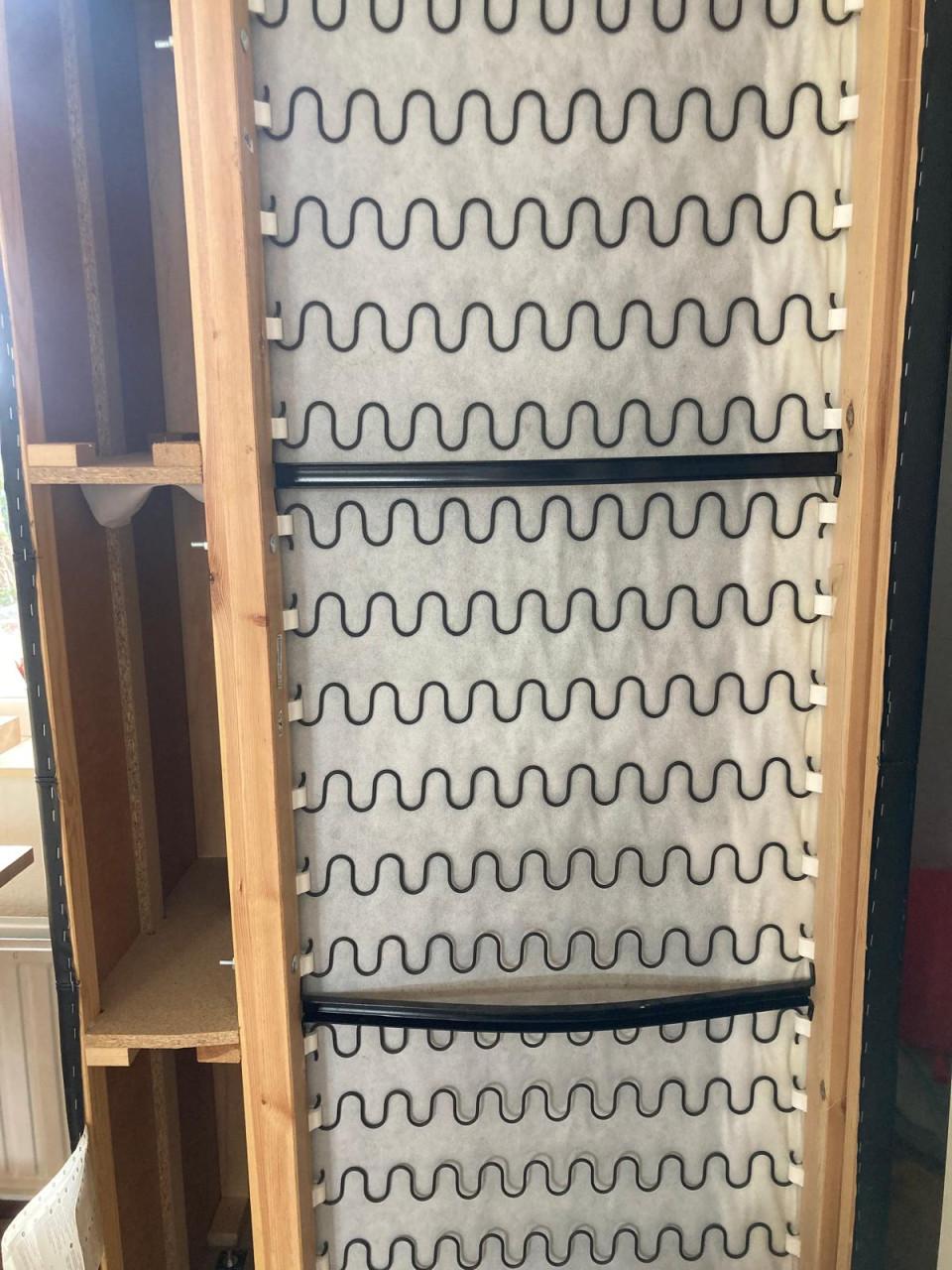 IKEA Landskrona 3-zits bank + voetenbank - zwart leer