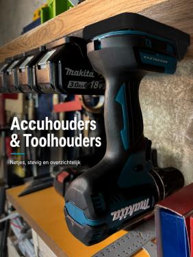 Makita LXT 18V accuhouders en toolhouders