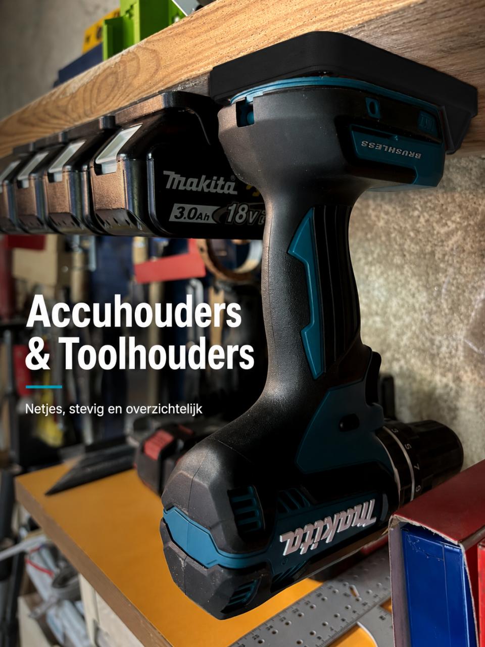 Makita LXT 18V accuhouders en toolhouders