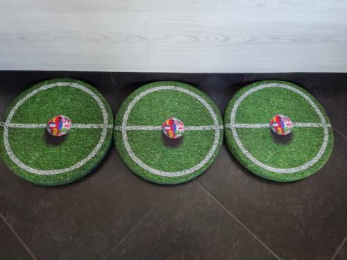 3x Nieuwe Ronde zitkussens Voetbal
