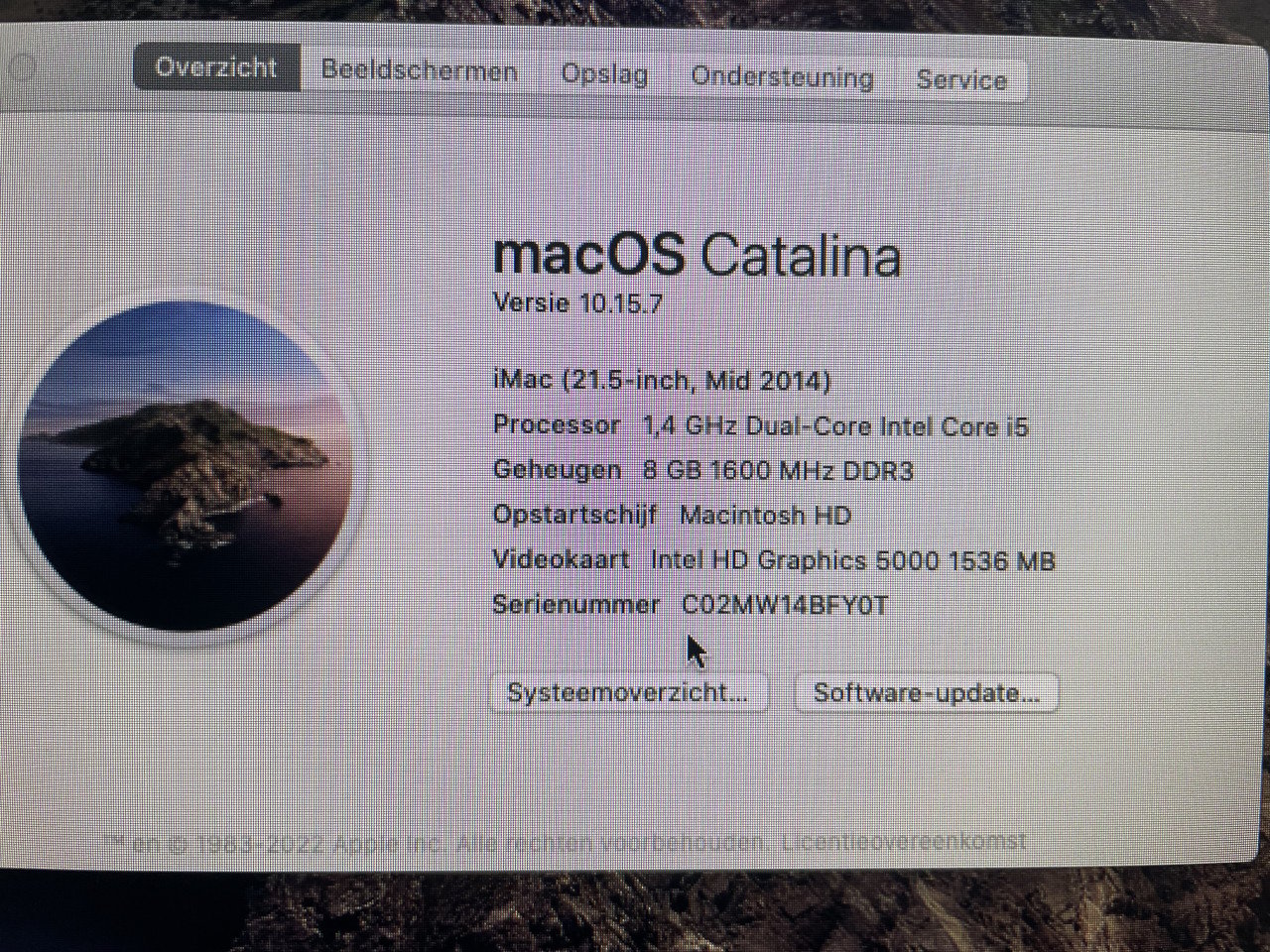 IMac (mid 14) 21,5 inch in zeer goede staat
