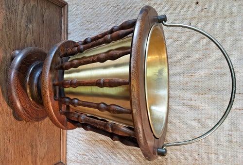 Sierlijke eikenhouten wijnkoeler – plantenbak