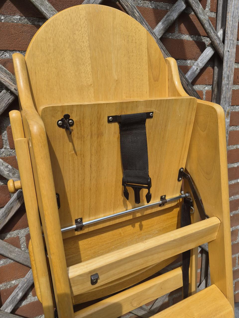 Kinderstoel massief hout, opklapbaar