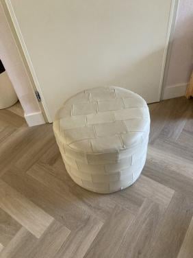 Gratis af te halen Poef wit/creme