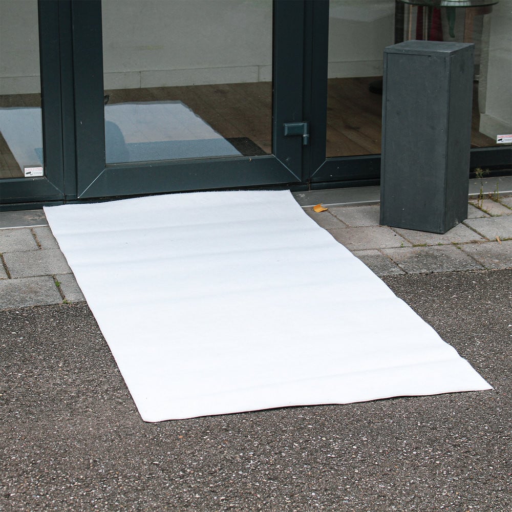 Witte loper voor bruiloft