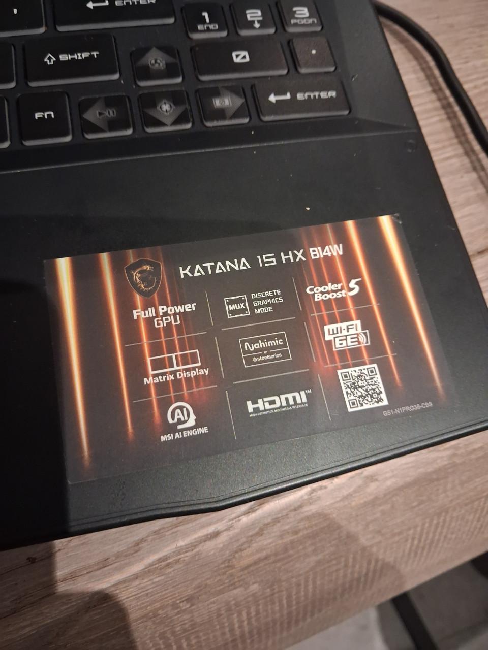 MSI Katana 15 HX B14WFK-610NL