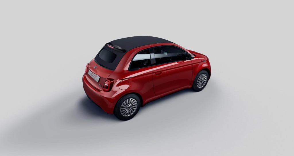 Fiat 500 C red 24 kwh | cruise control |apple carplay/android auto | 8 jaar