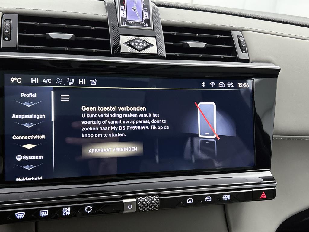 Ds Ds 7 e-tense 225 opéra | nappa grijs leder | wegklapbare trekhaak | btw-