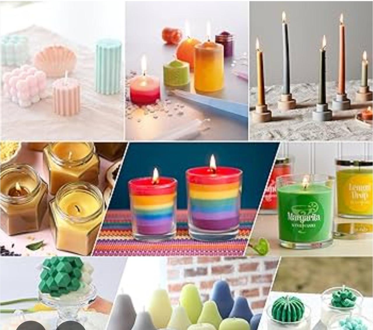 Kaarsvet en gietmallen