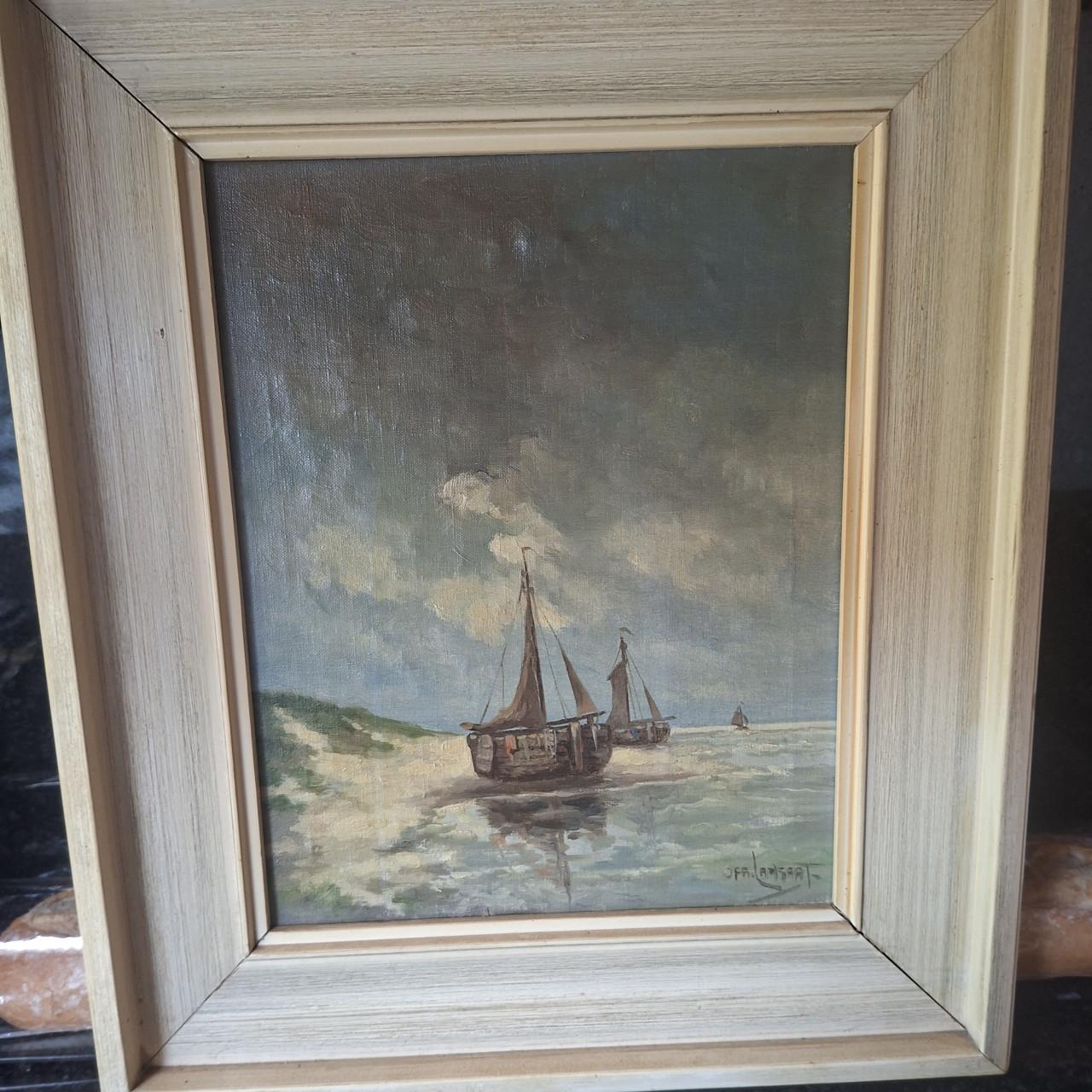 Bomschuiten op het strand