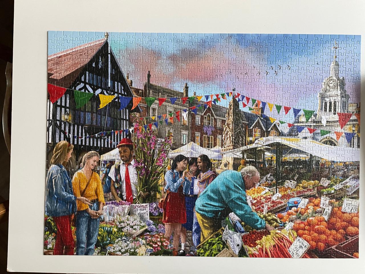 Puzzel Falcon: Waffron walden market