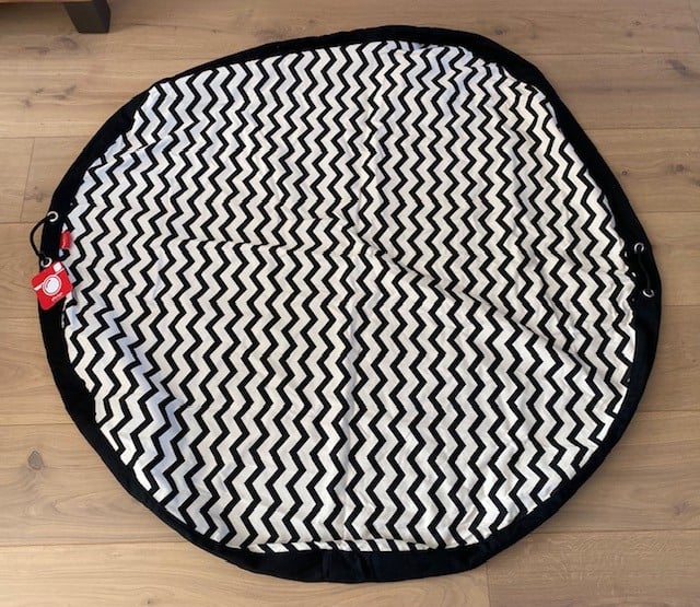 Play & Go | Speelmat & Opbergzak | Zigzag Black