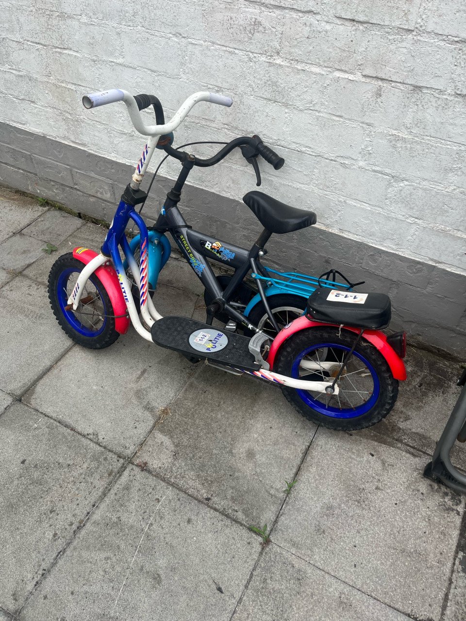 Kinder fiets en step