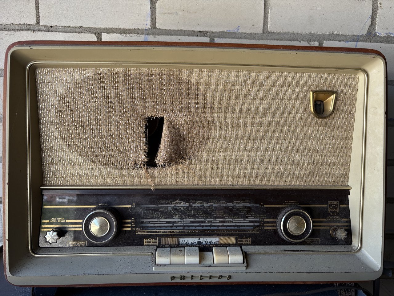 Oude Philips radio