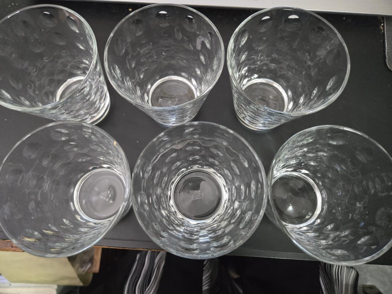 6 stuks bubbel glazen H9 cm Ø8.5 cm Tumbler Leonardo Optic
