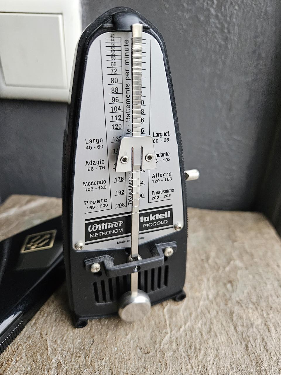 Prachtig werkend vintage Wittner Taktell Piccolo Metronoom