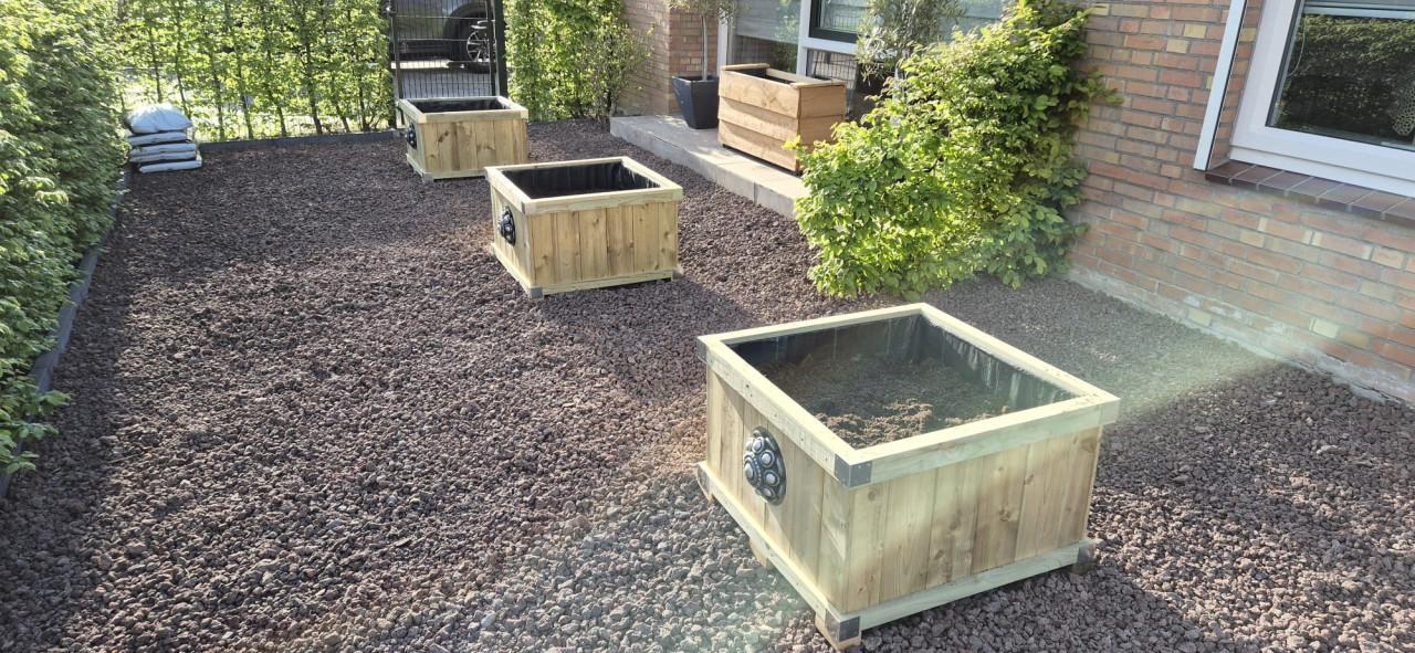 Zeeuwse knop bloembakken projecten ter inspiraties L80 x B80 x H50