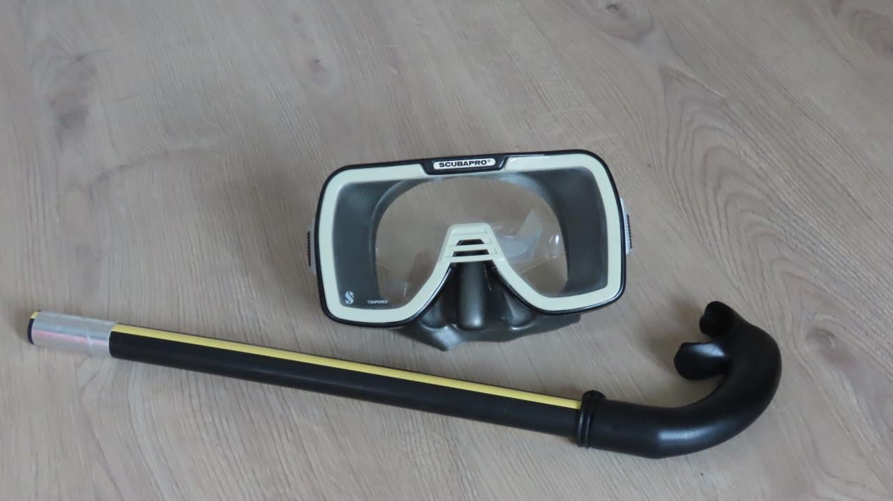Duikbril siliconen met snorkelpijp