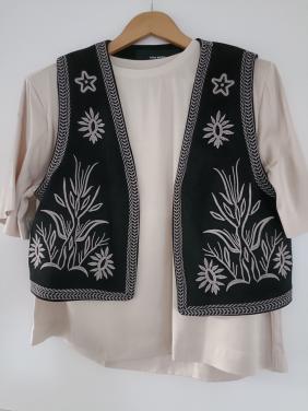 T-shirt Object 42 met gilet vera moda xl