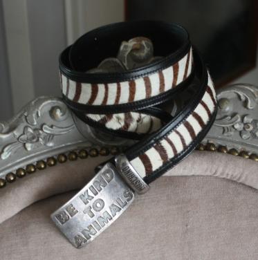 Riem wit bruin gestreept maat 82