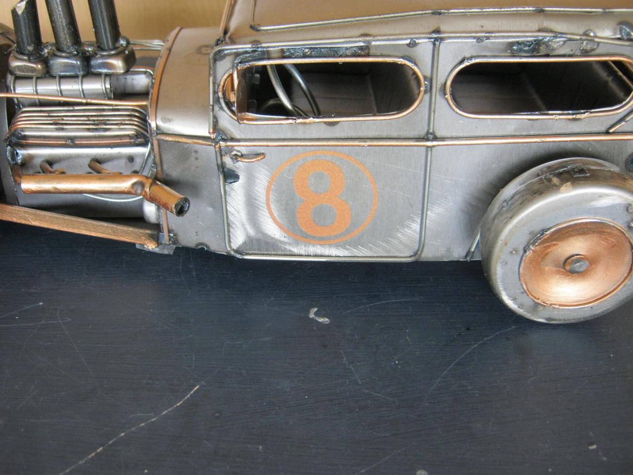 Metalen Hot Rod Car.