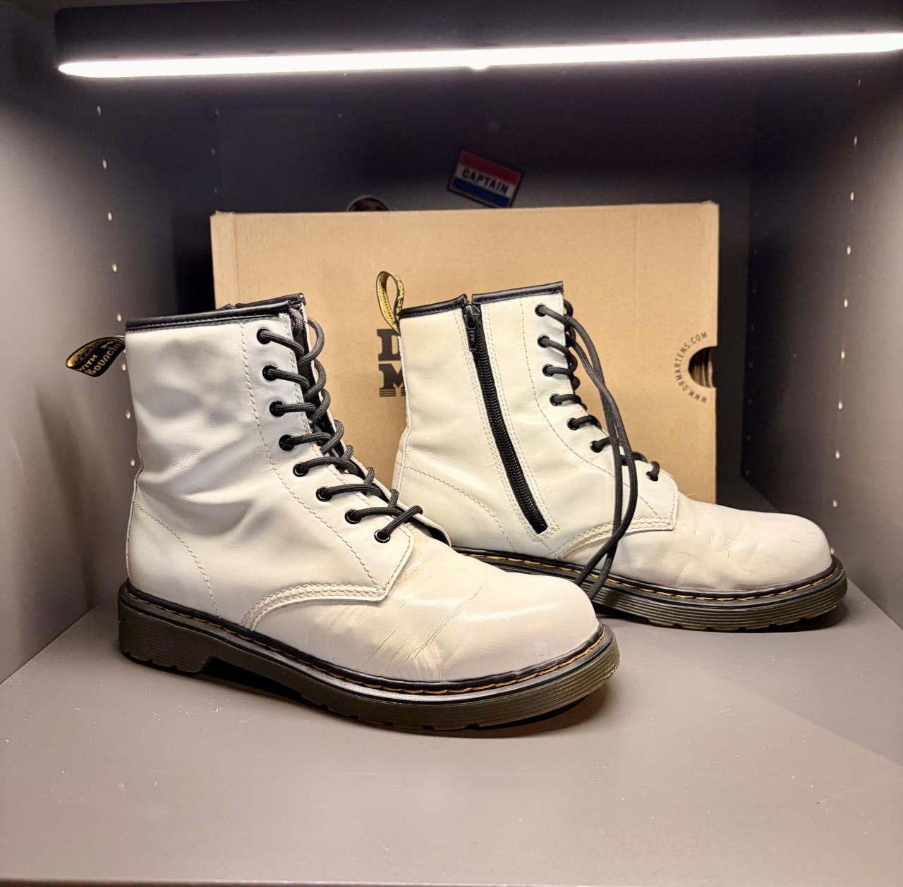 Dr. Martens 1460 Y Witte Lakleren Laarzen Maat 38
