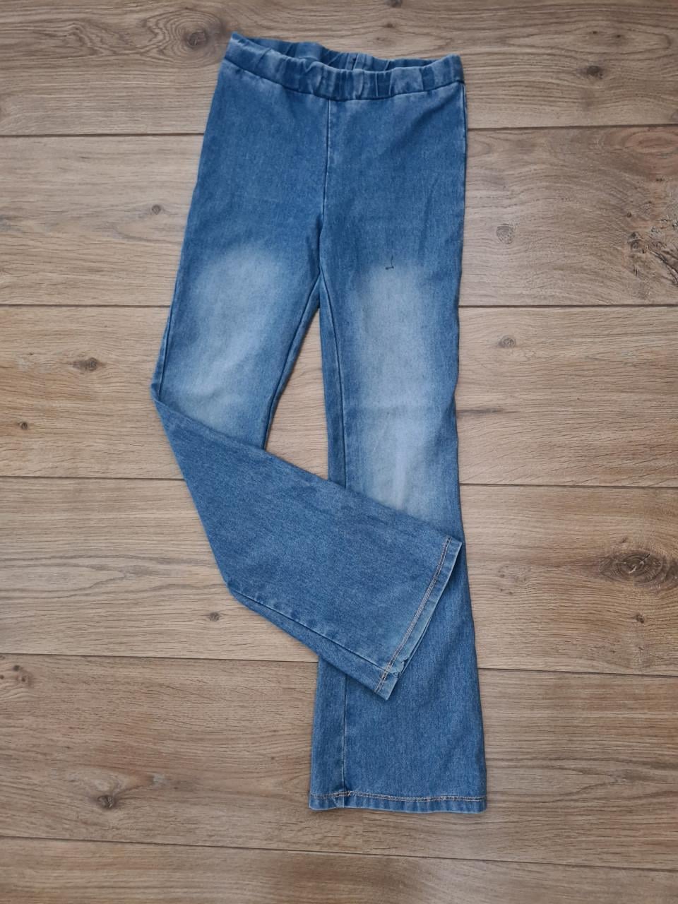 H&M flared jeans maat 128 - Zachte spijkerstof