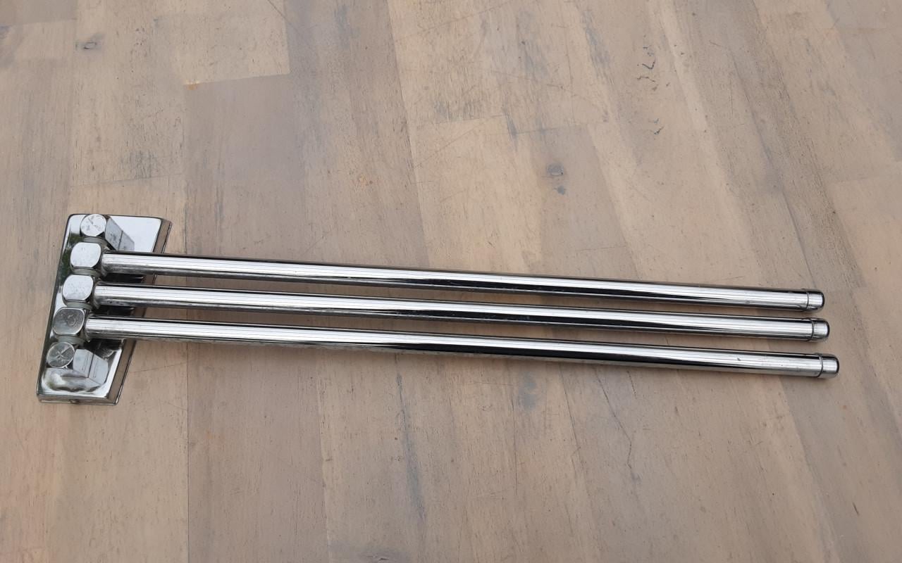 Handdoekring 3 arms voor badkamer