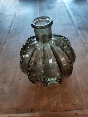 Vaasje glas donkergroen