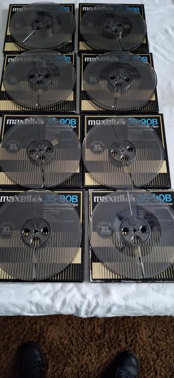 Maxell kunstof reels 8 st.