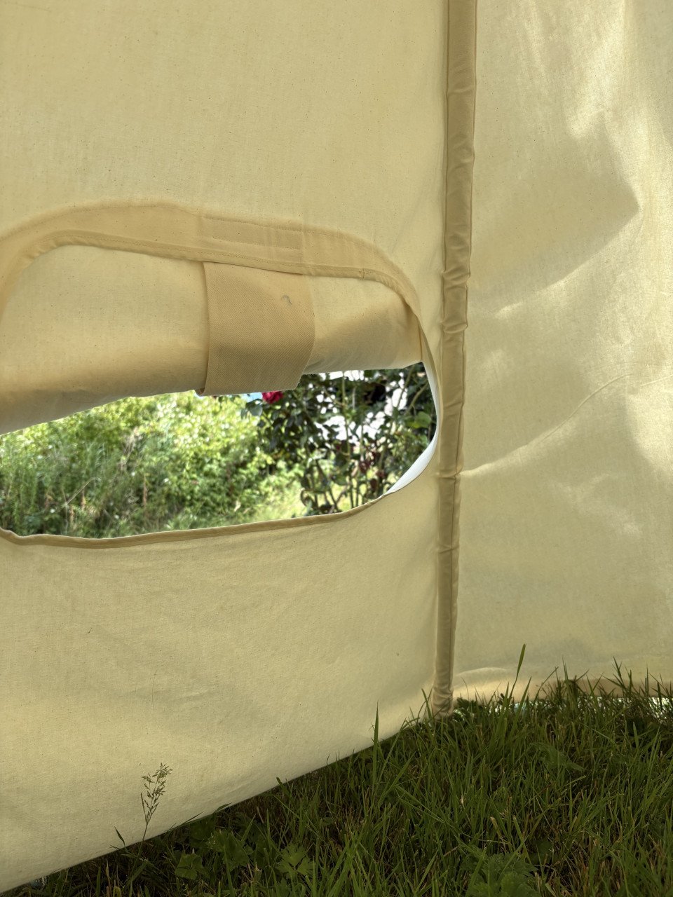 Handgemaakte tipi, katoen dik tentdoek, met raampje