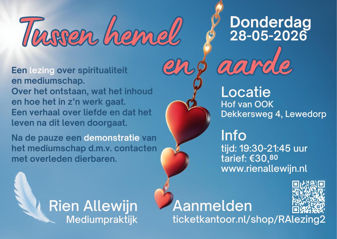 Tussen Hemel en Aarde, 28 Mei 2026
