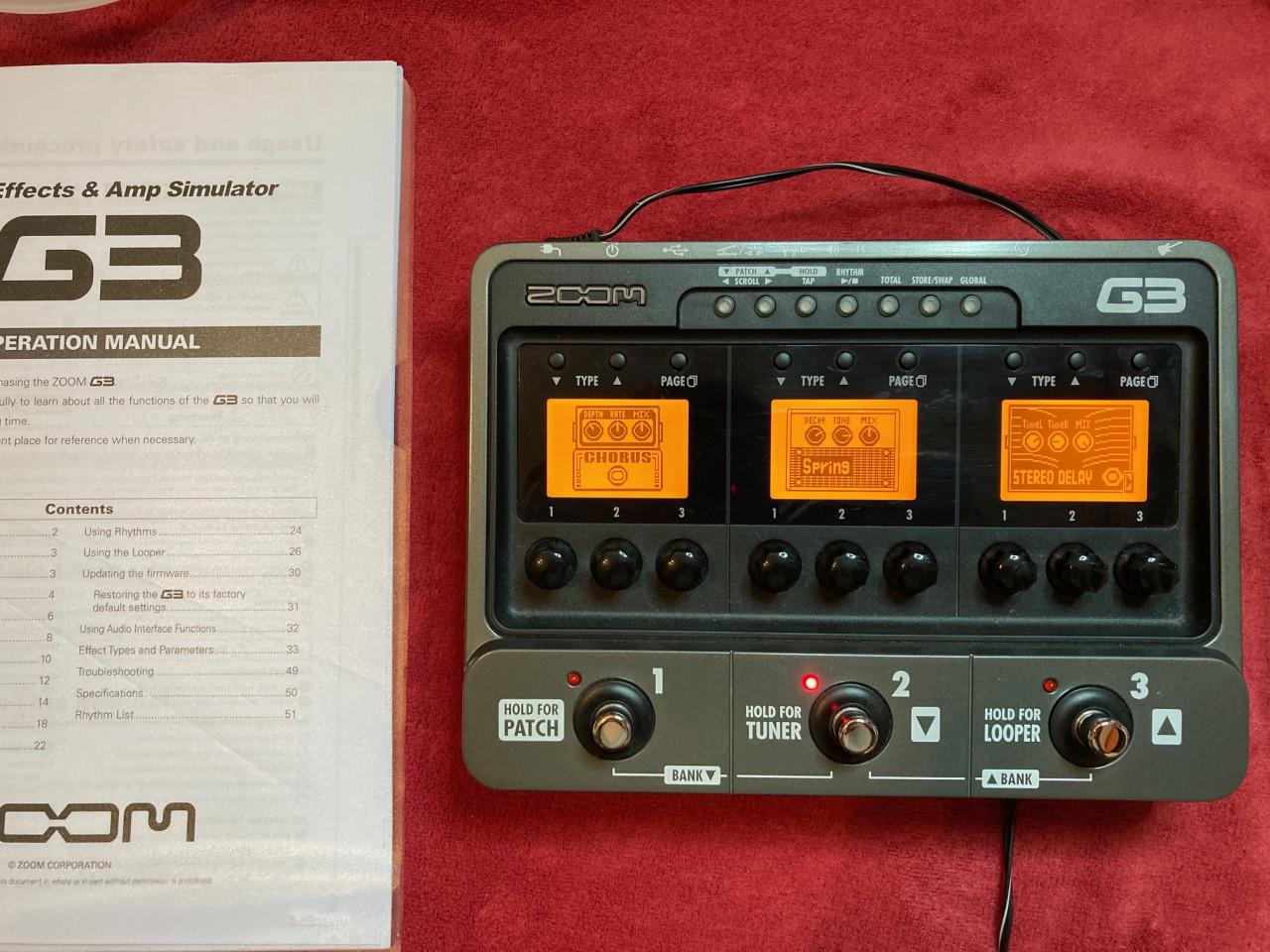Zoom G3 Multi-effect pedaal voor gitaar of synthesizer