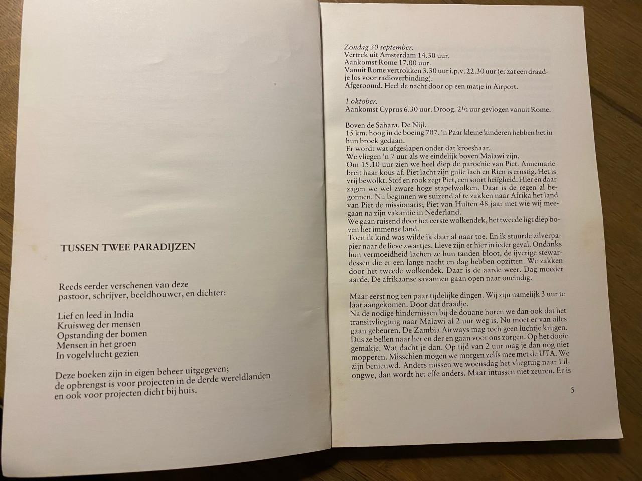 Boek tussen 2 paradijzen van omer gielliet