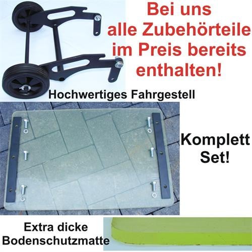 Crossfer trilplaat, 6.5pk motor, 83kg, gratis mat
